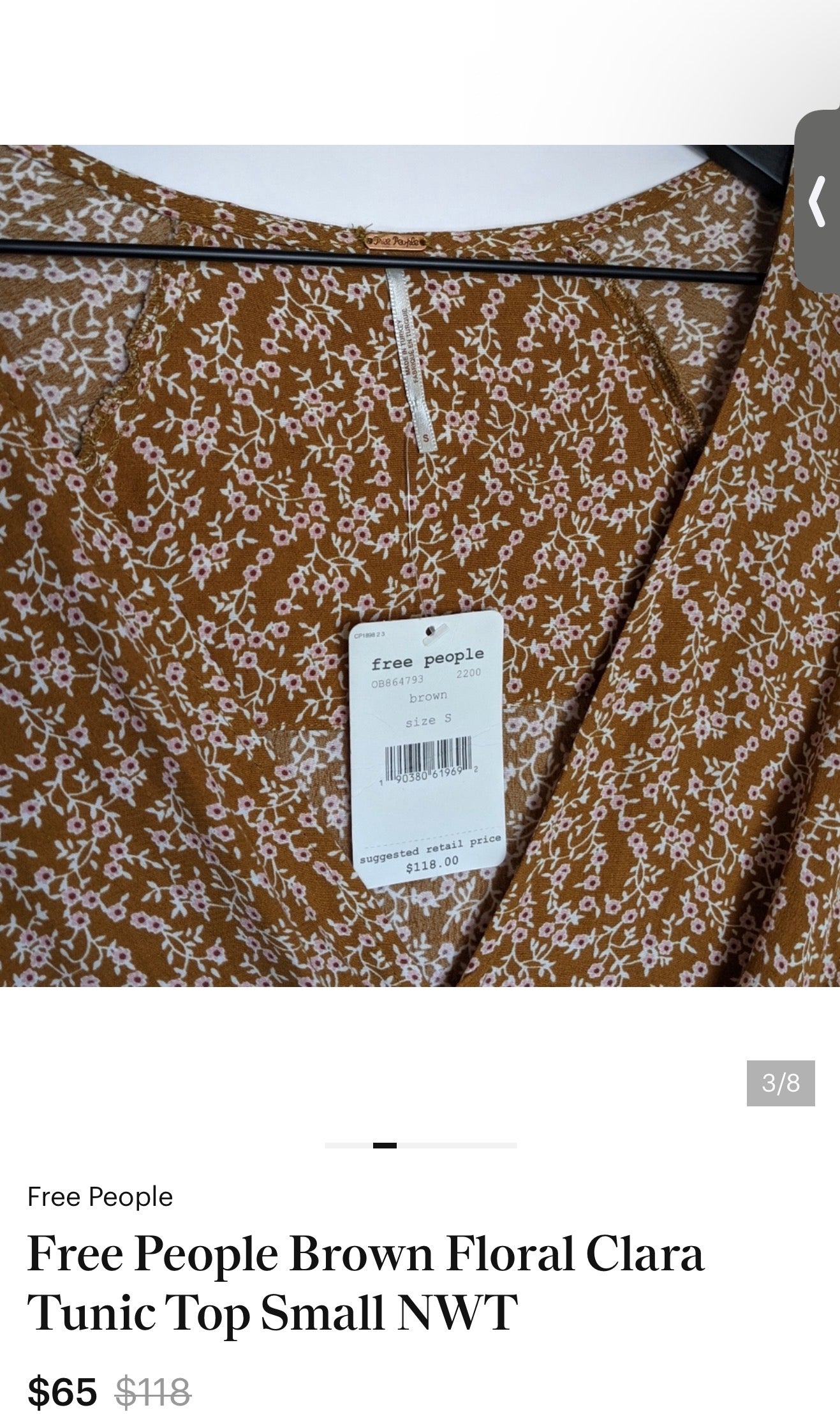 XL Floral Tie Dress/Tunic Top