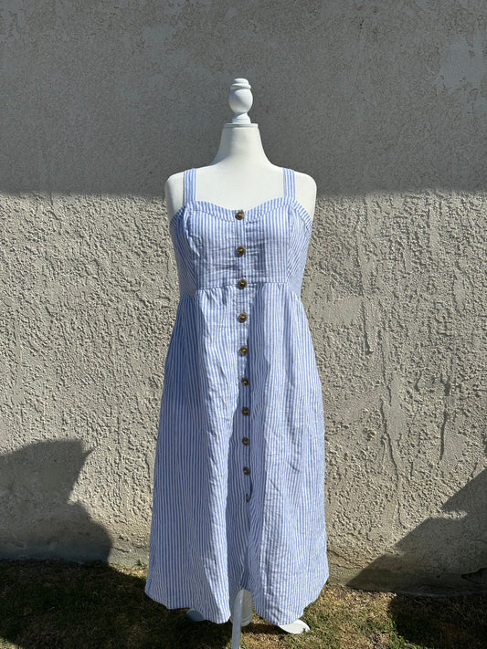 NWT Size 12 Blue Stripe Dress