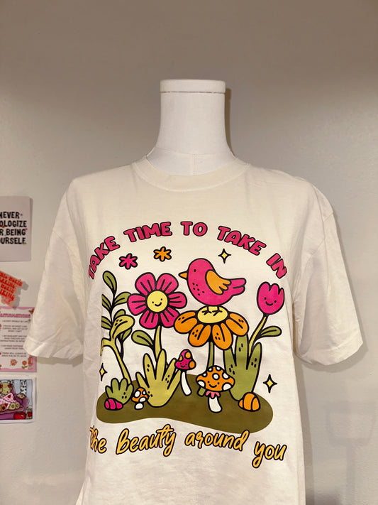 Take Time To Take In The Beauty Around You Cropped Tee