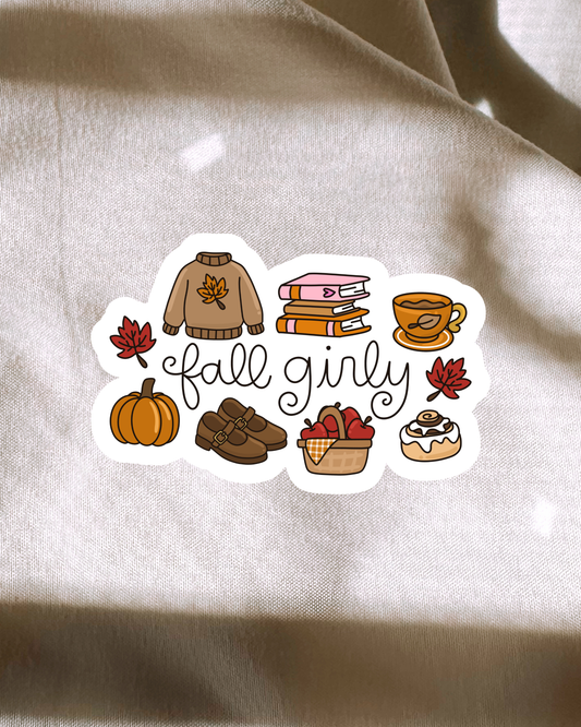 Fall Girly Sticker