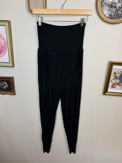 XS Black Real Soft Fold Over Joggers