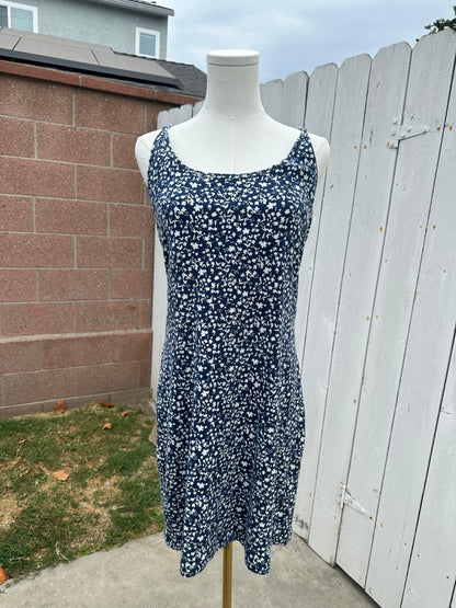 XL Blue Floral Dress
