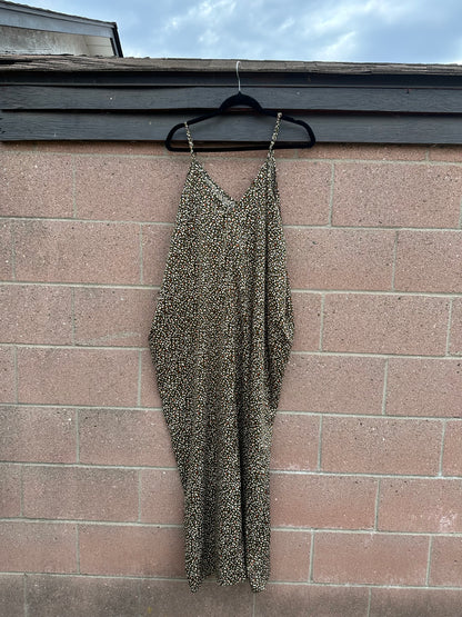 M-1X Green Leopard Dress