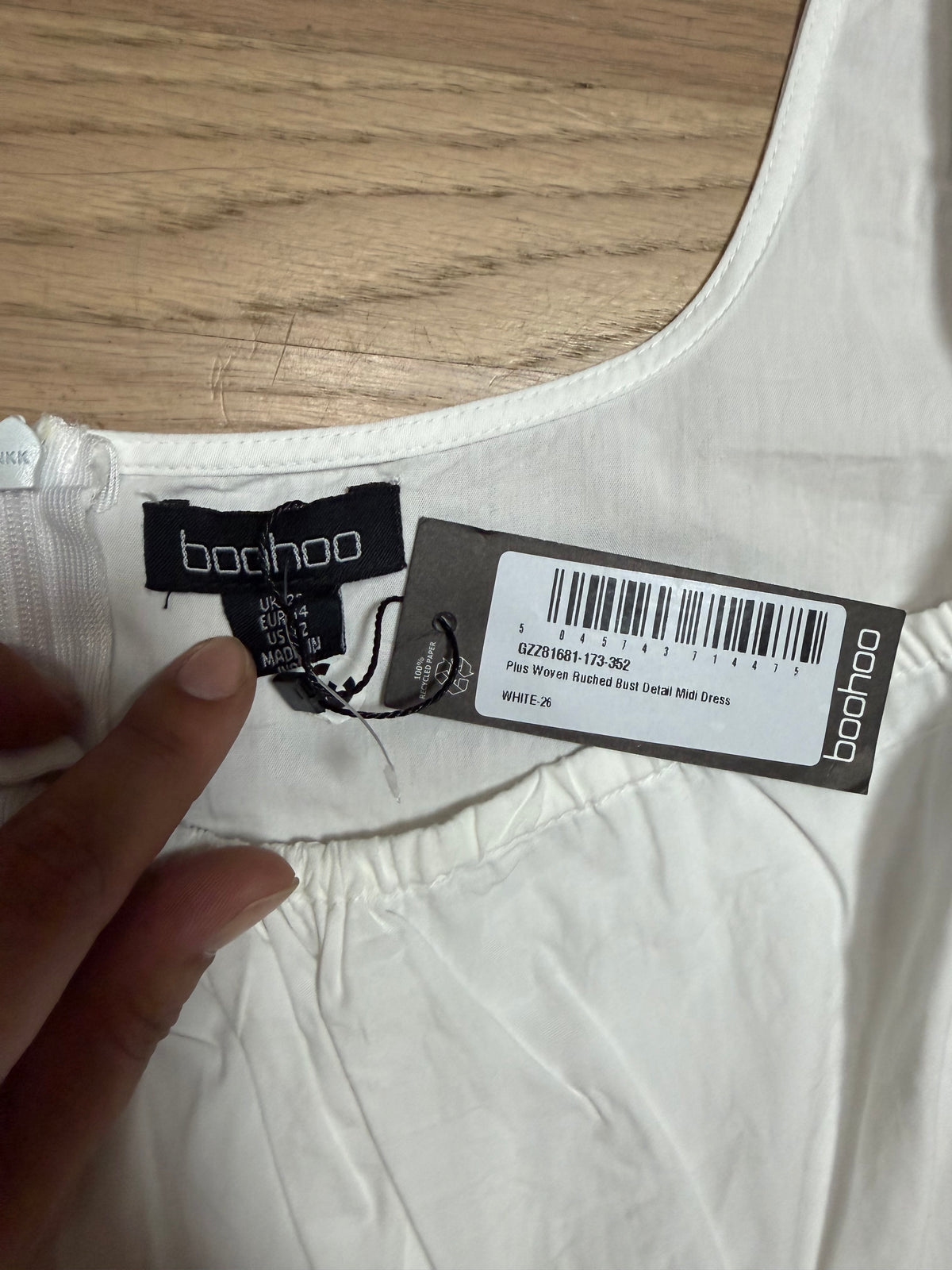NWT Size 22 White Dress