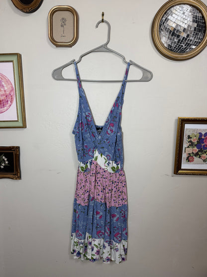 Large Patchwork Mini Dress
