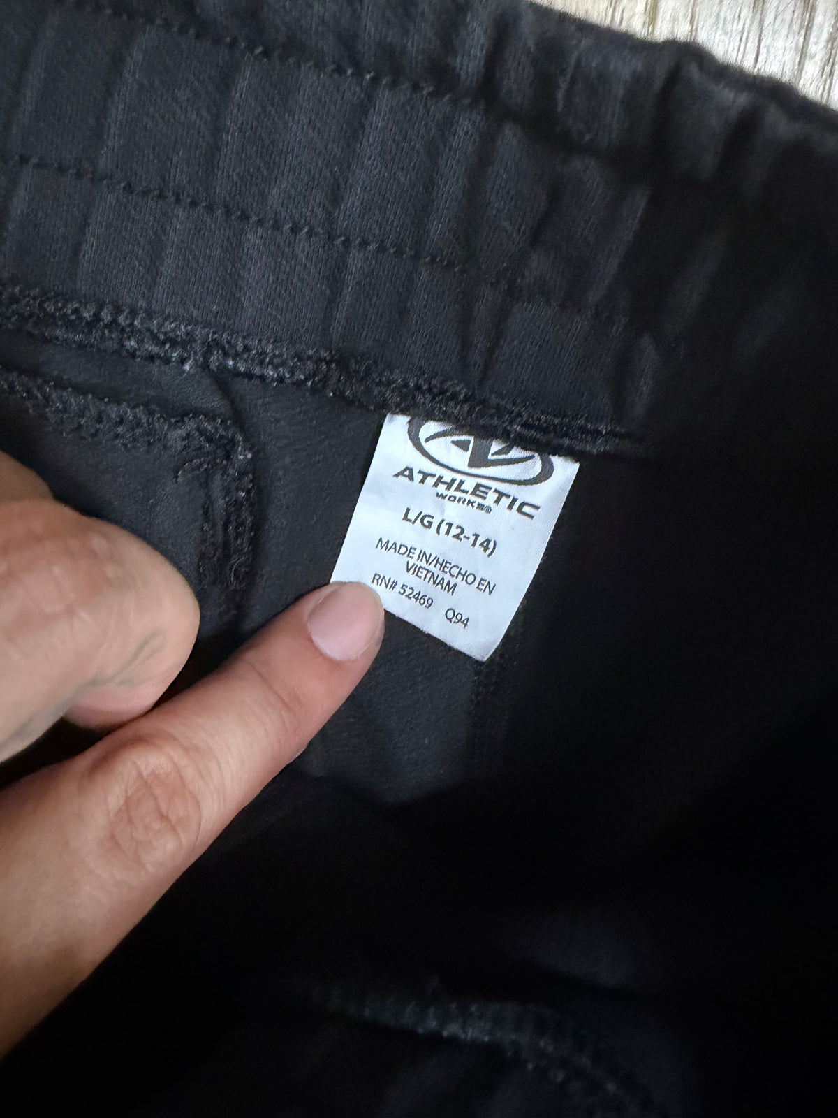 Large Black Athletic Shorts w/ Zipper Pockets