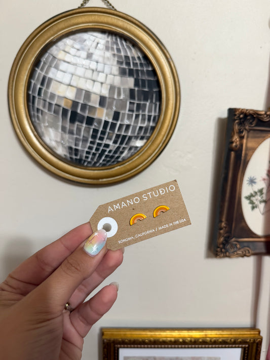 Rainbow Stud Earrings