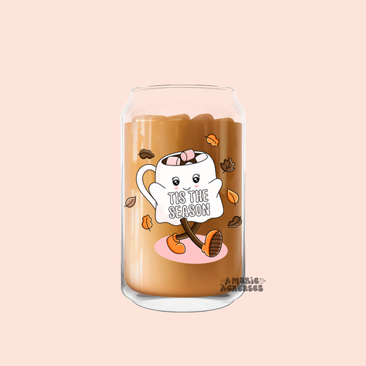 Tis The Season Glass Cup