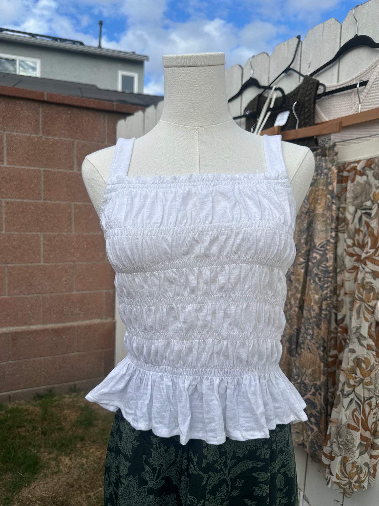 NWT XL White Tank Top