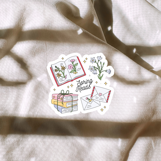 Spring Reads Sticker