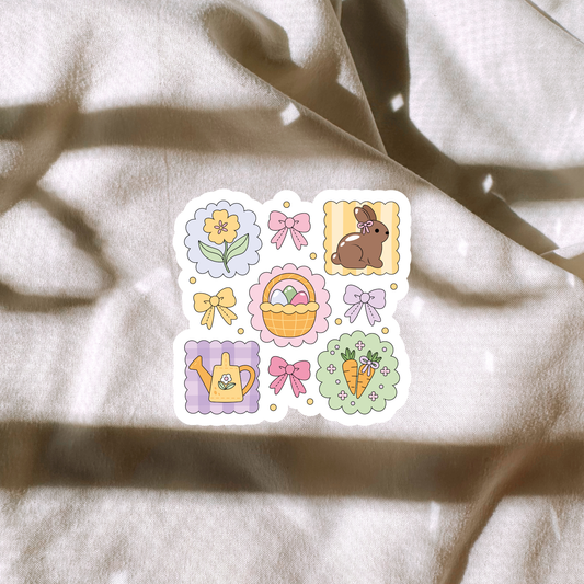 Easter Squares Sticker