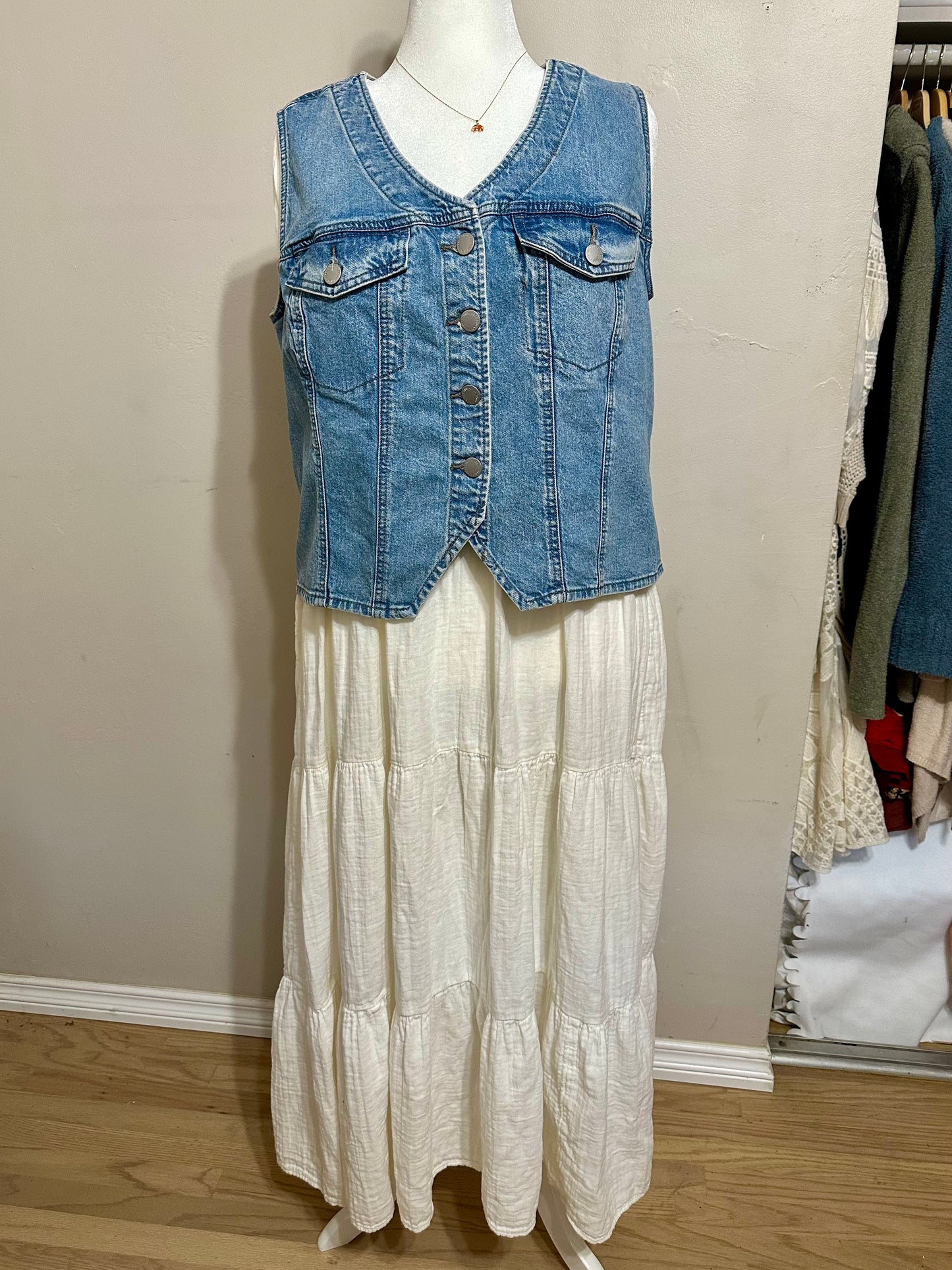 XXL Cream Maxi Dress