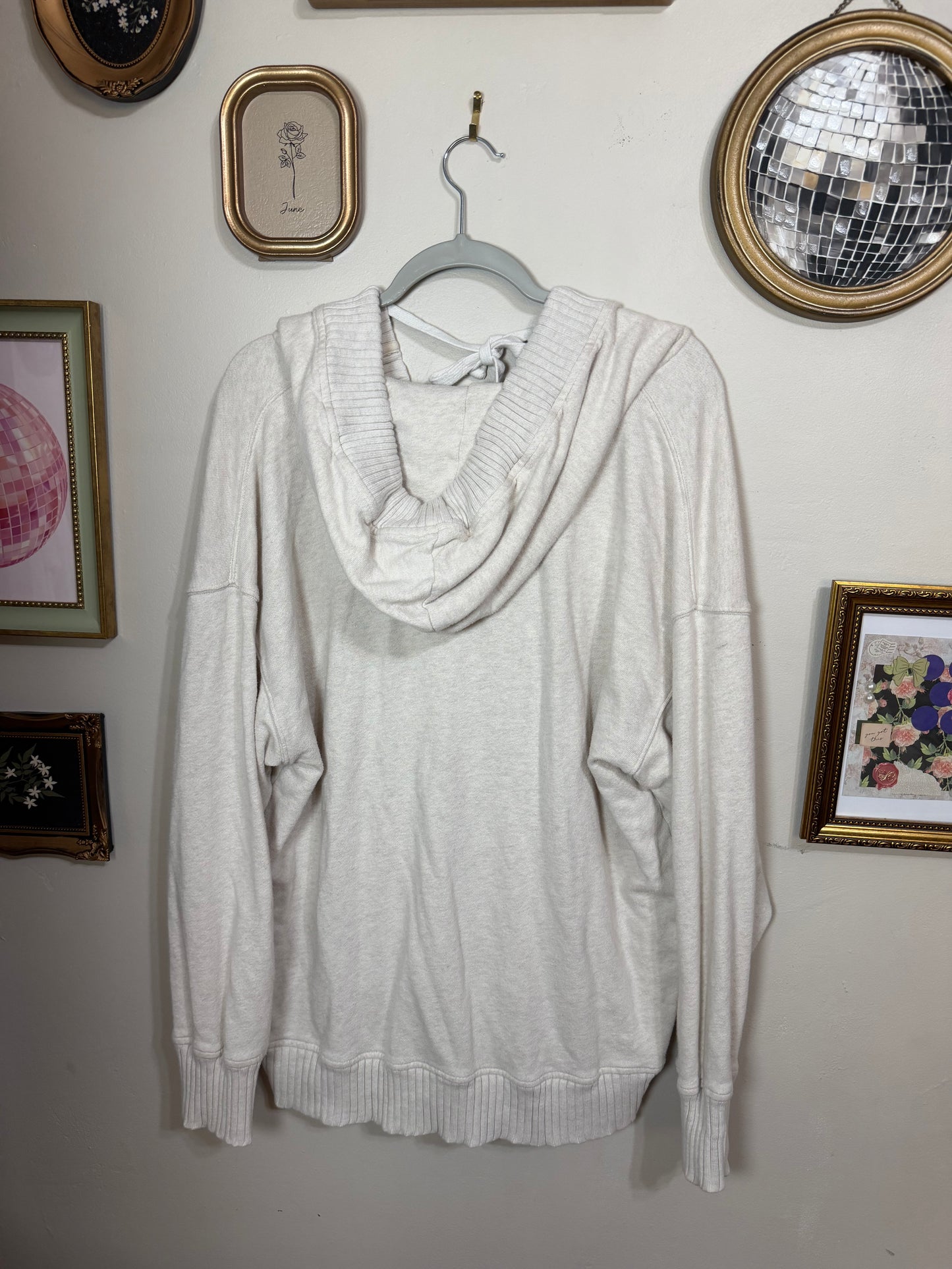 Medium Down To Earth Henley Hoodie