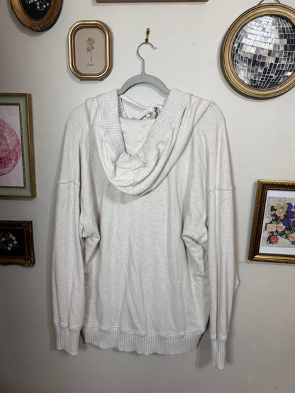 Medium Down To Earth Henley Hoodie