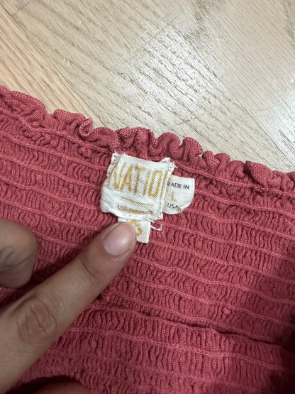 Large Mauve Smocked Tube Top