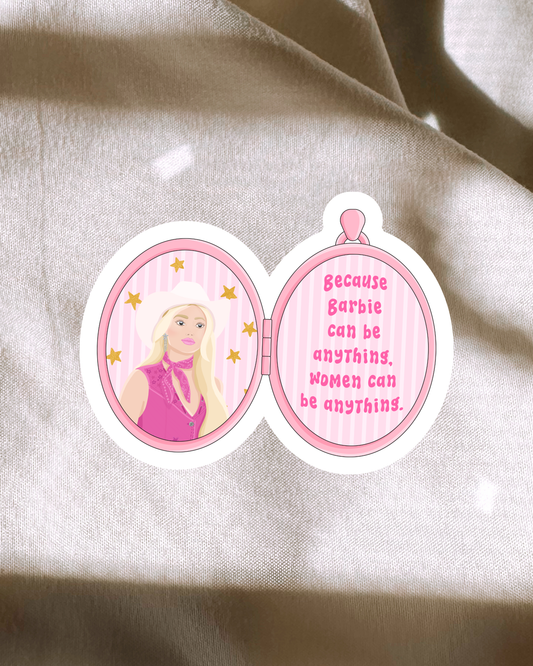Women Can Be Anything Locket Sticker