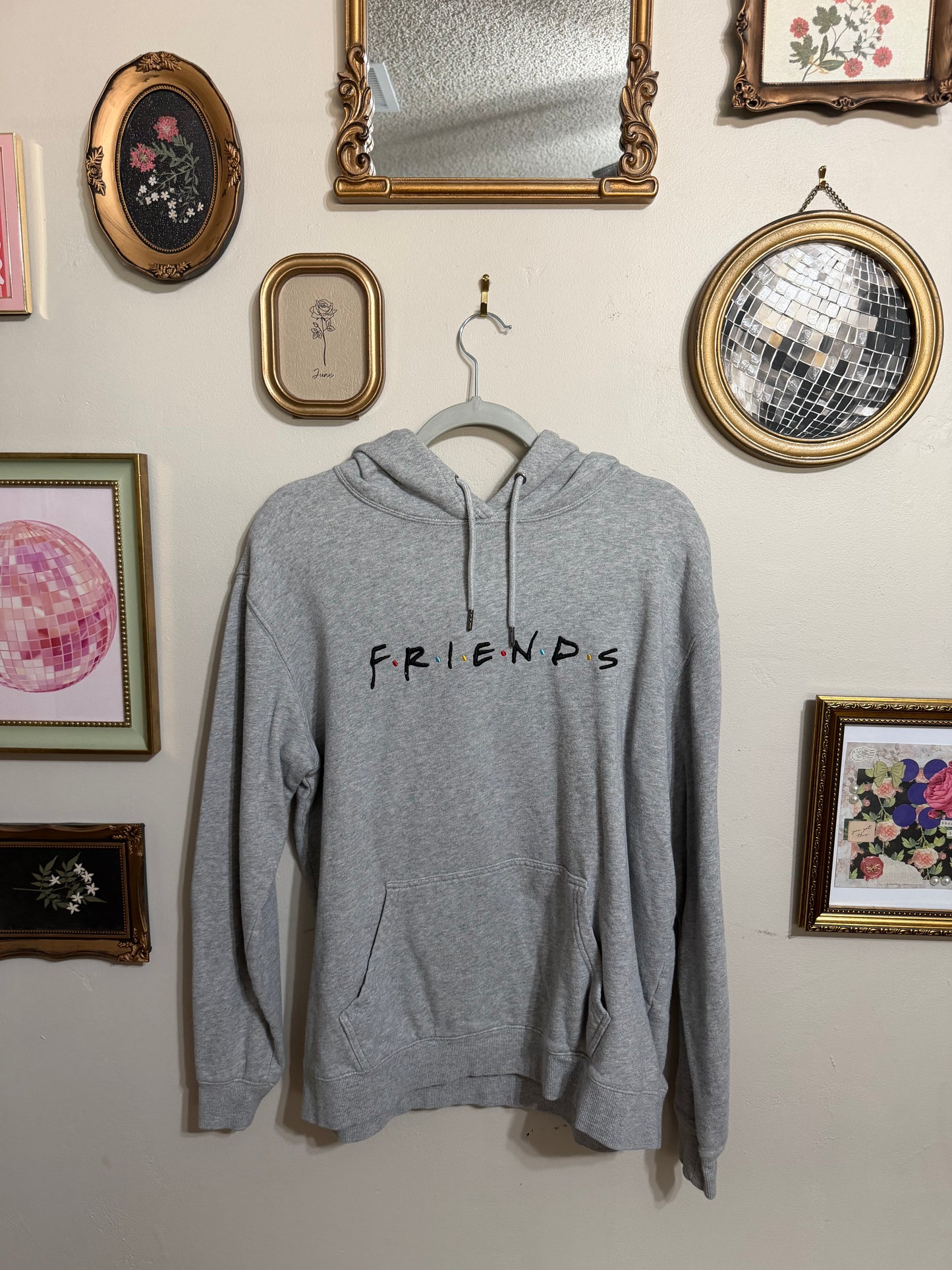 Large Friends Grey Hoodie