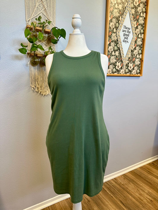 1XL Green BodyCon Dress
