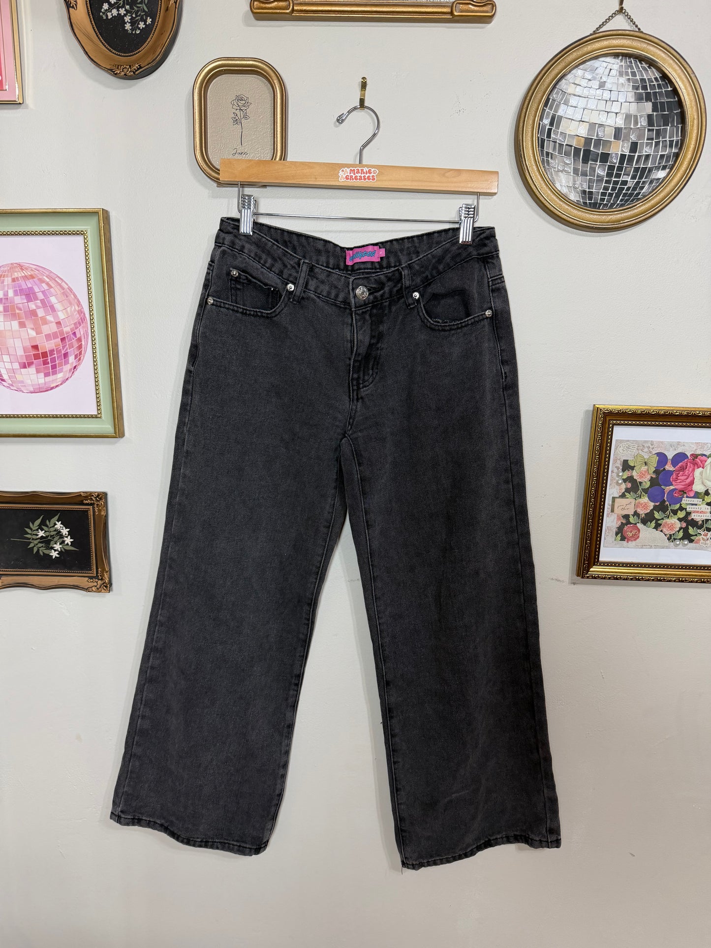 Small Black Wide Leg Jeans