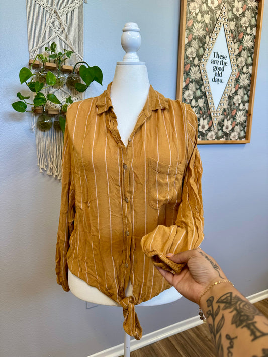 Large Stripe Tie Top