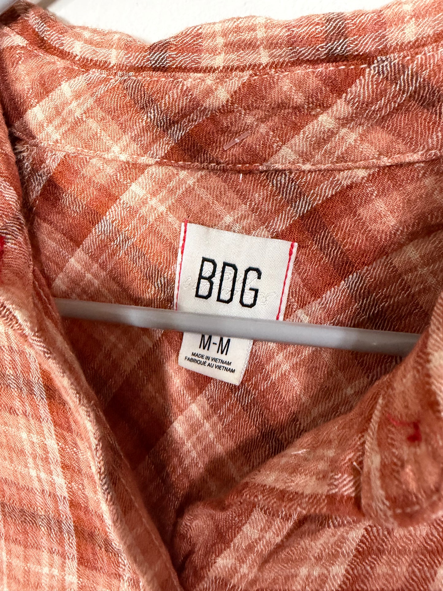 Medium Oversized Varsity Flannel Button Up