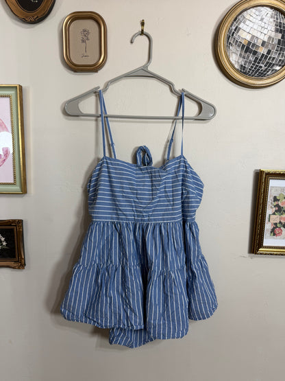 Large Babydoll Tie Back Tank Top