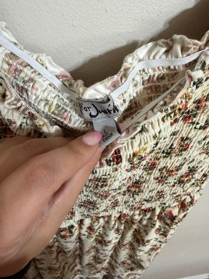 Large Floral High Lo Dress