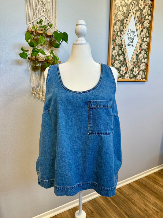 XXL Denim Tank Top