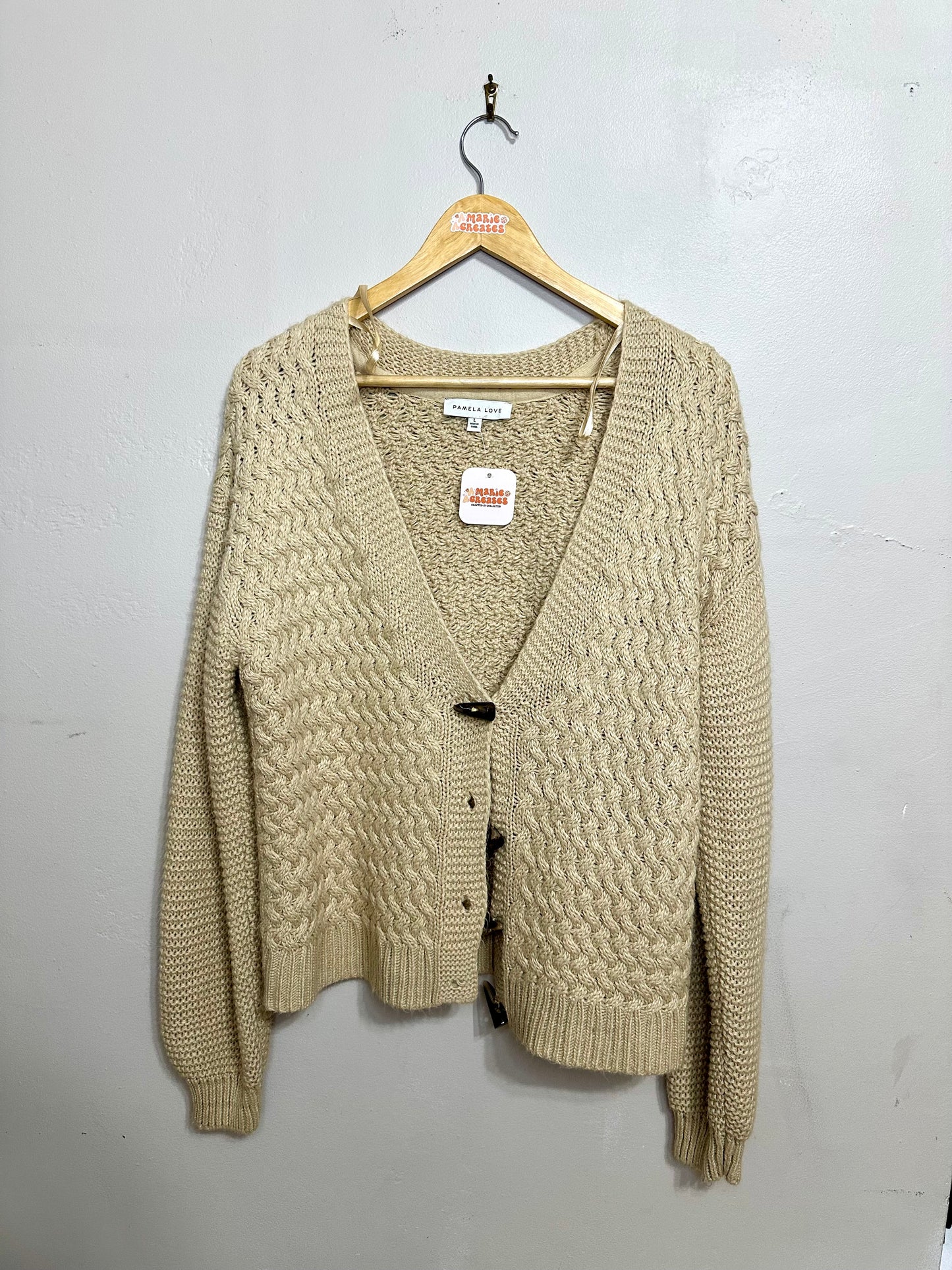 Large Tan Cardigan