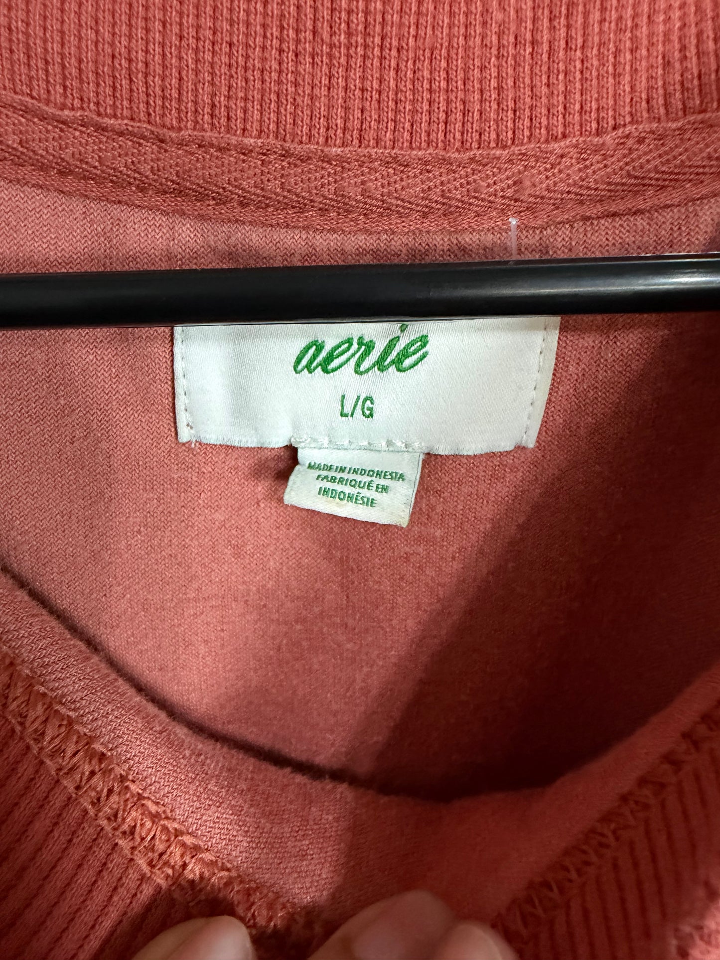Large Raw Sienna Real Obsessed Velour Sweatshirt