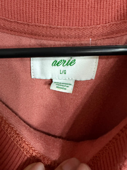 Large Raw Sienna Real Obsessed Velour Sweatshirt