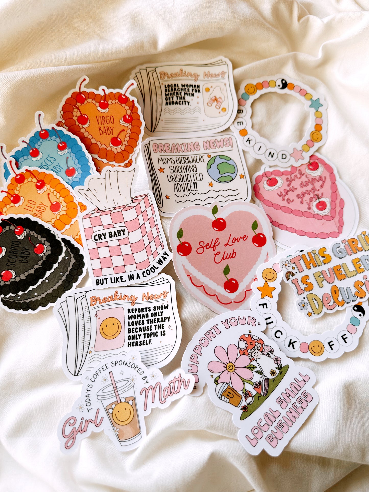 Self Love Club Cake Sticker