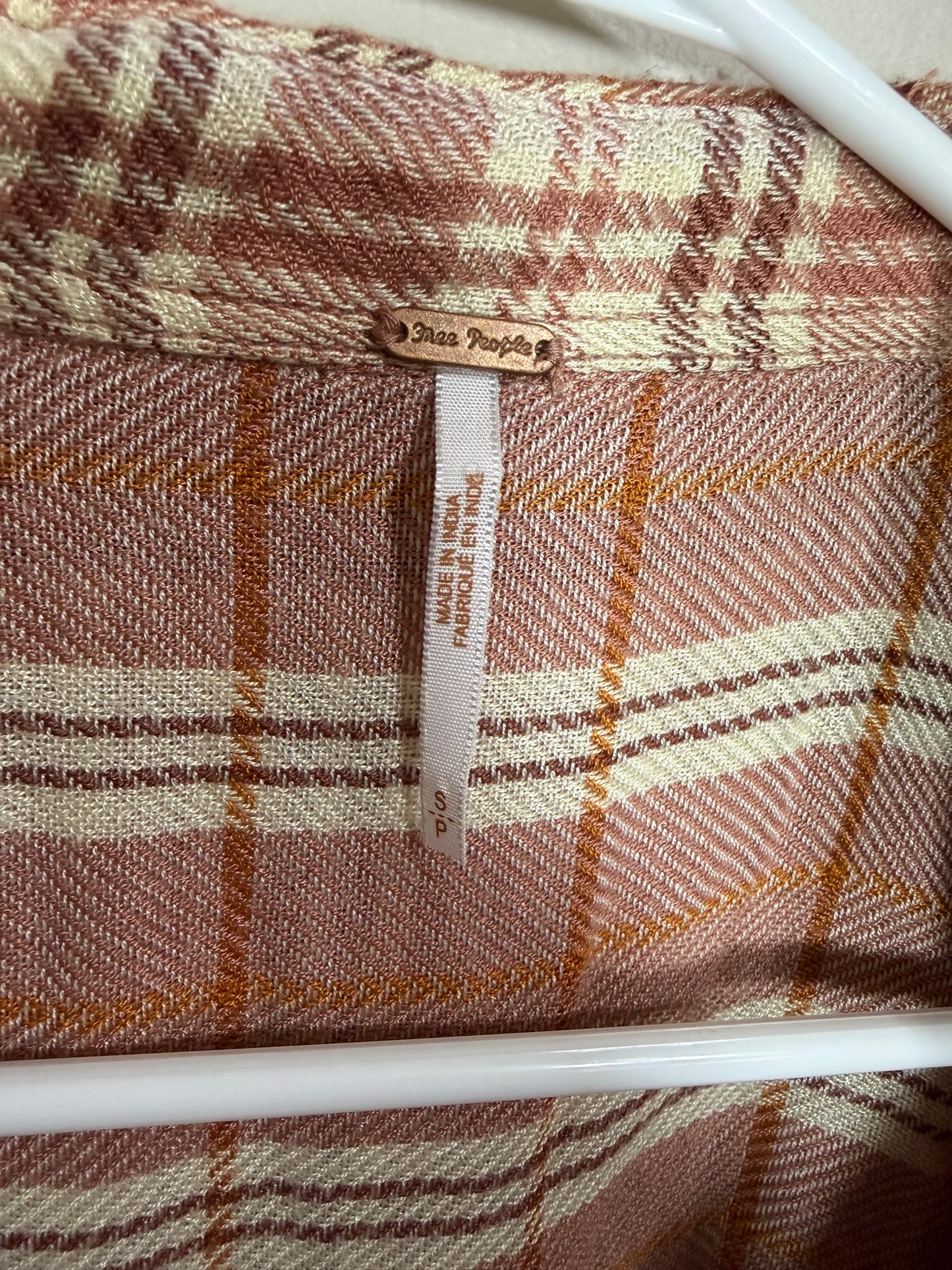 Small Neutral Fall Button Down Flannel