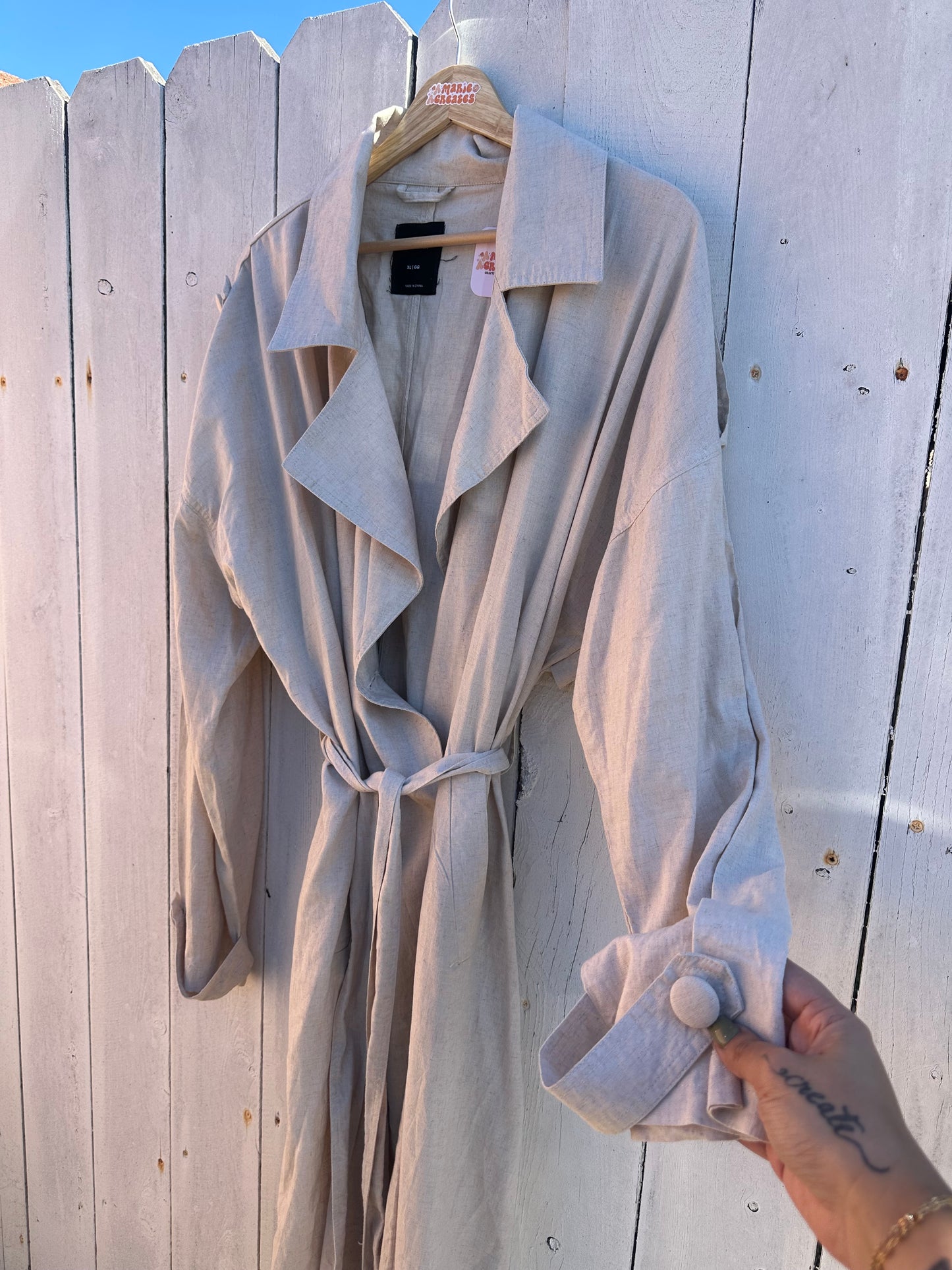 XL Oat Trenchcoat