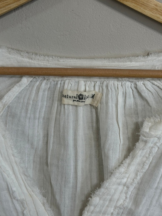 Medium Robyn Gauze Top White