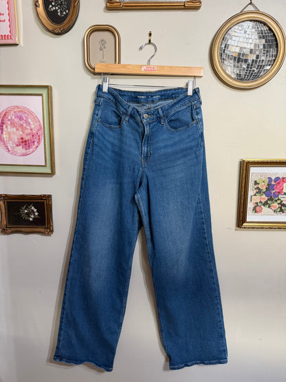 Size 10 High Rise Wow Wide Leg Jeans