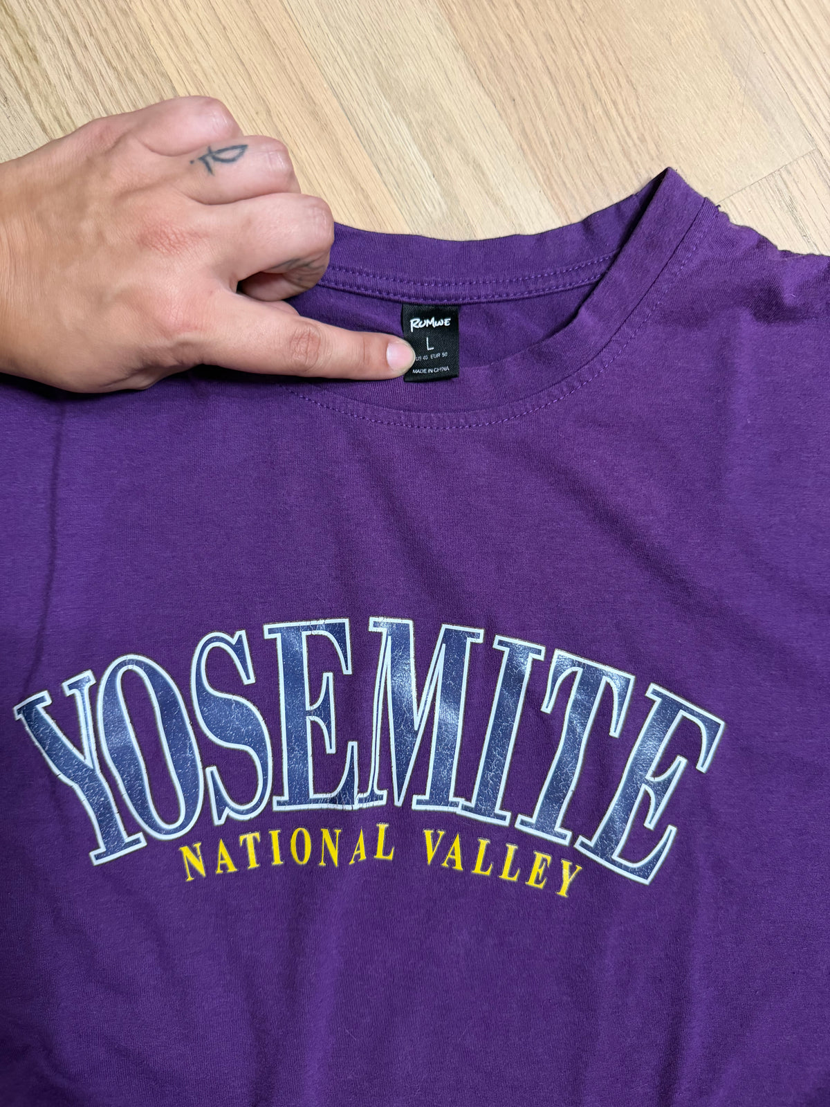 Large Yosemite Purple Graphic Tee