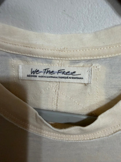 Medium Cream Pocket oversized Tee