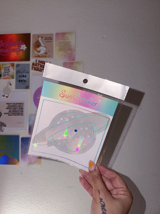 UFO Suncatcher Window Cling