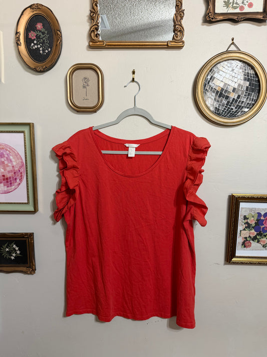 XL Coral Blouse