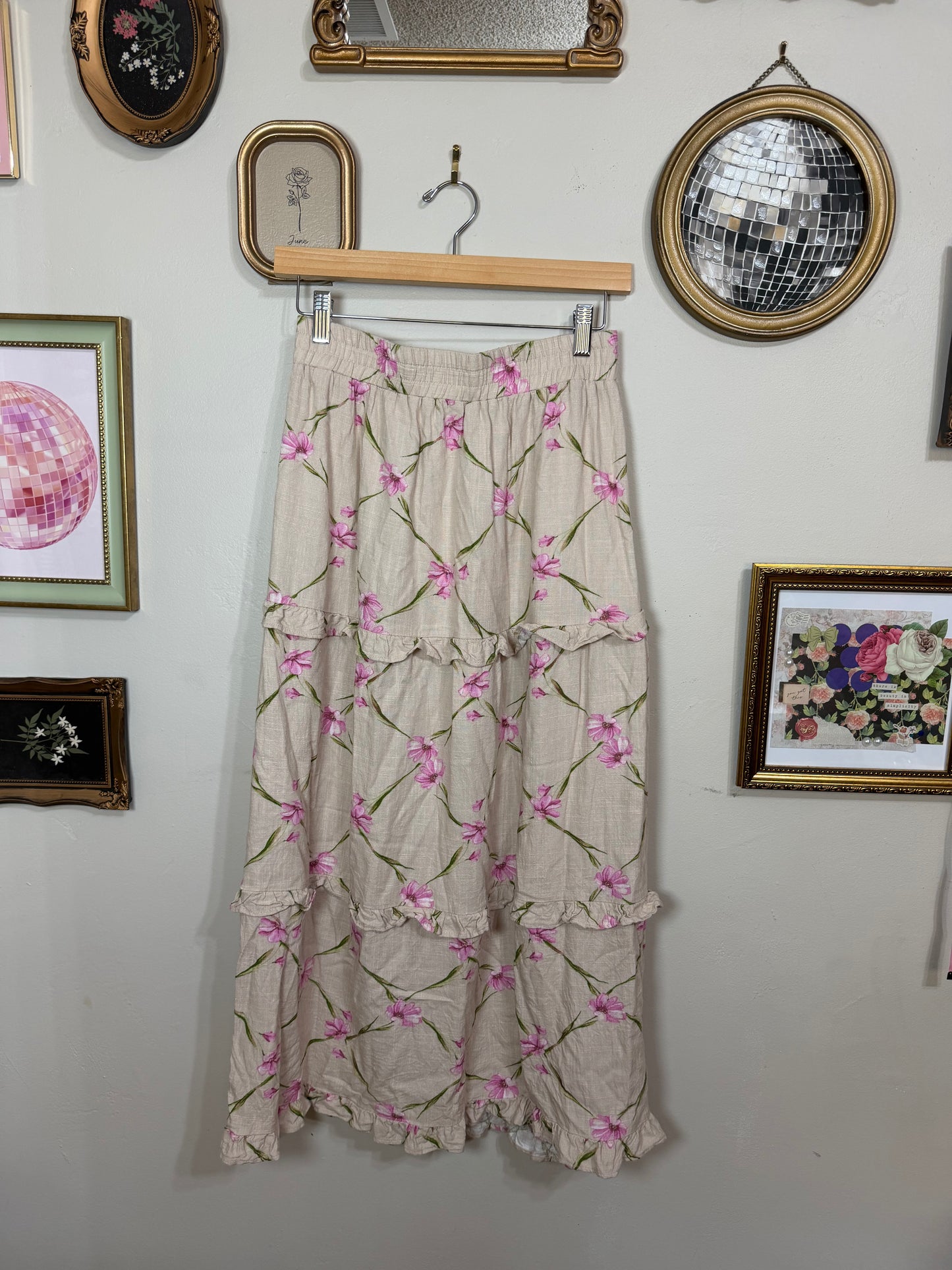 Medium Floral Tiered Skirt