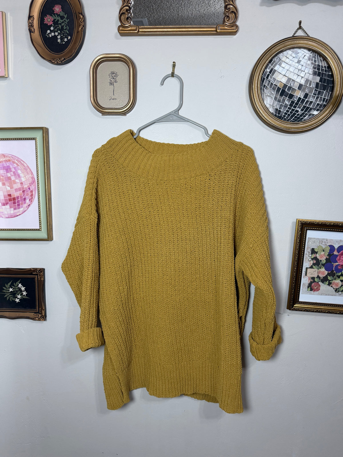 Small Mustard knit Sweater