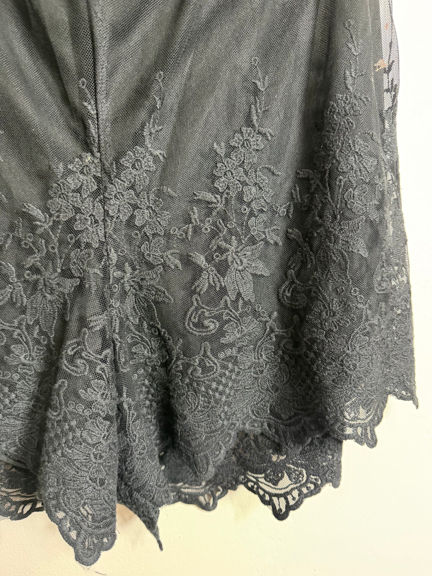 2x Black Lace Shorts