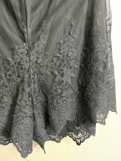 2x Black Lace Shorts