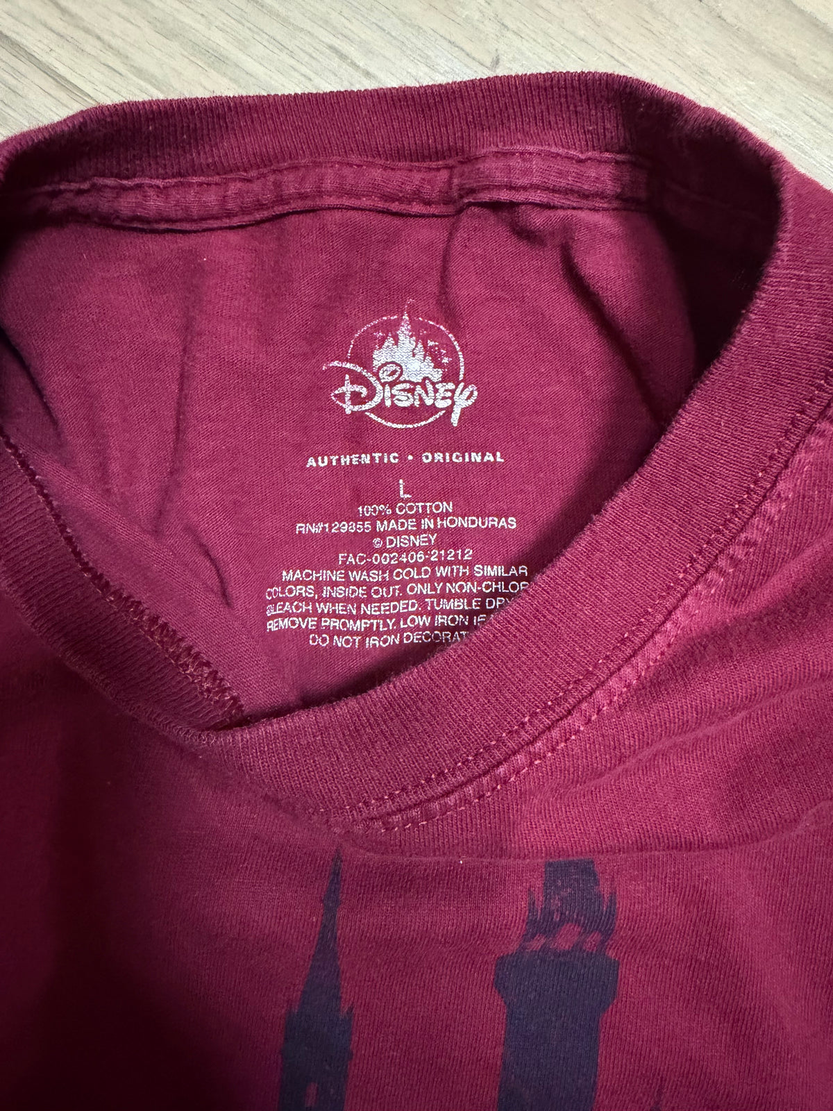 Large Burgundy 'HOME' Graphic Tee