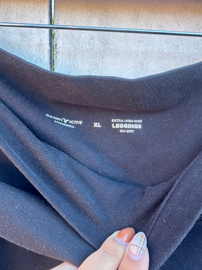 XL Cross High Waisted Flare Leggings