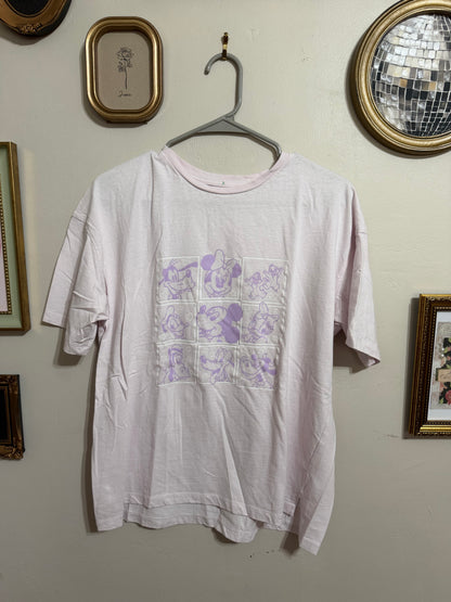 Small NWOT Lilac Pastel Disney Characters Graphic Tee