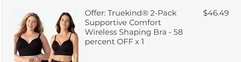 Large NWT Smoothing Comfort Wireless Bra in Black Set of 2