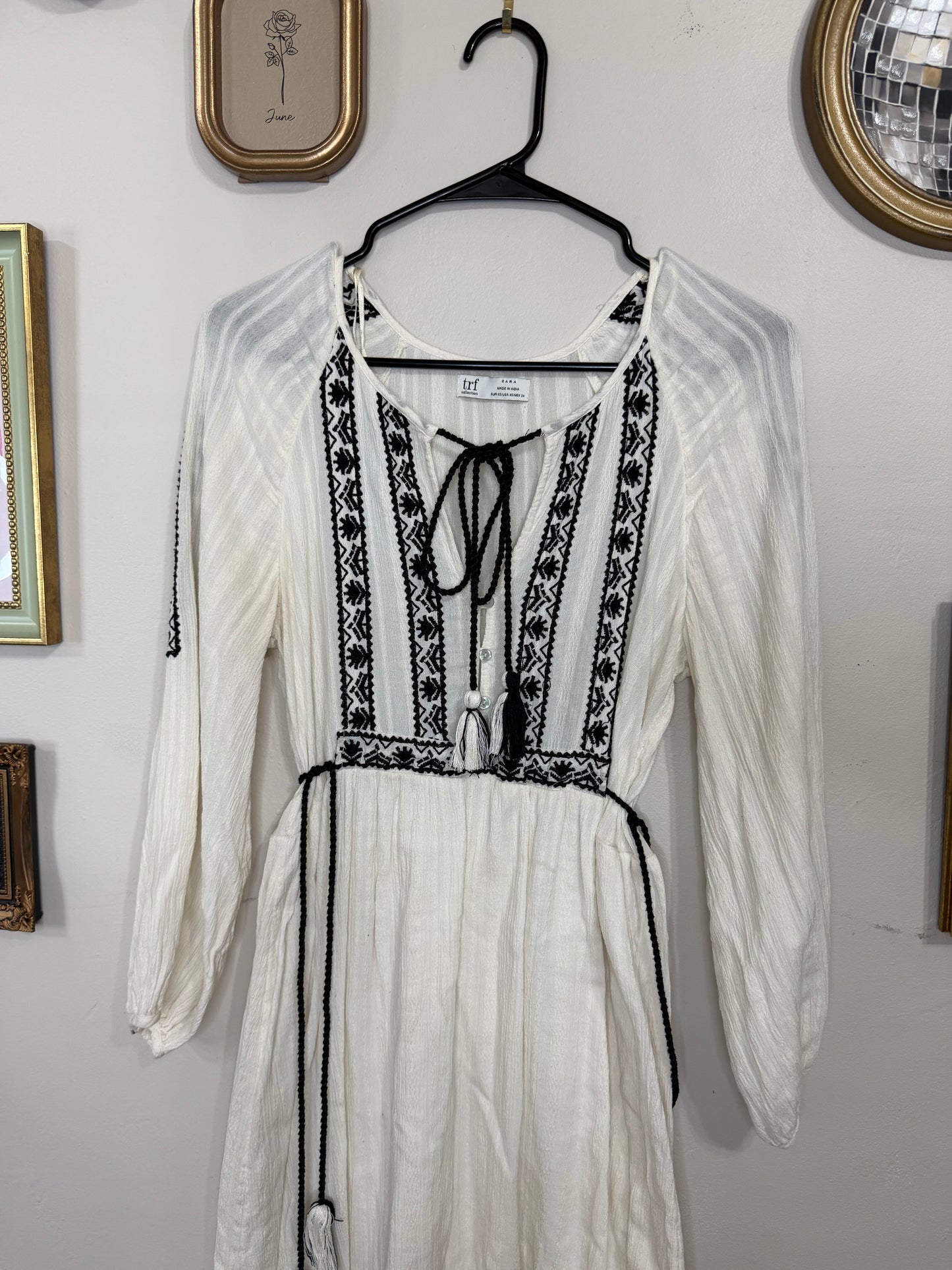 XS/S Embroidered Maxi Dress