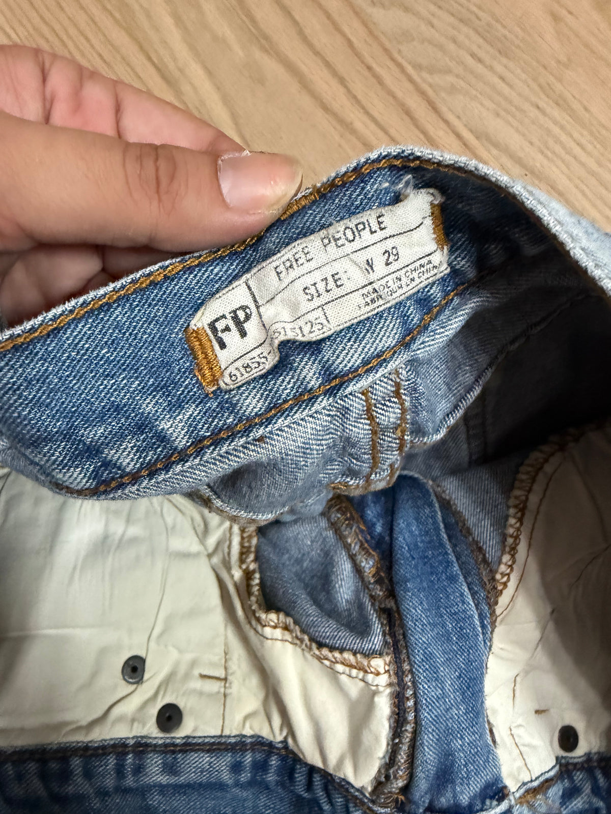 Size 29 Light Wash Denim Shorts